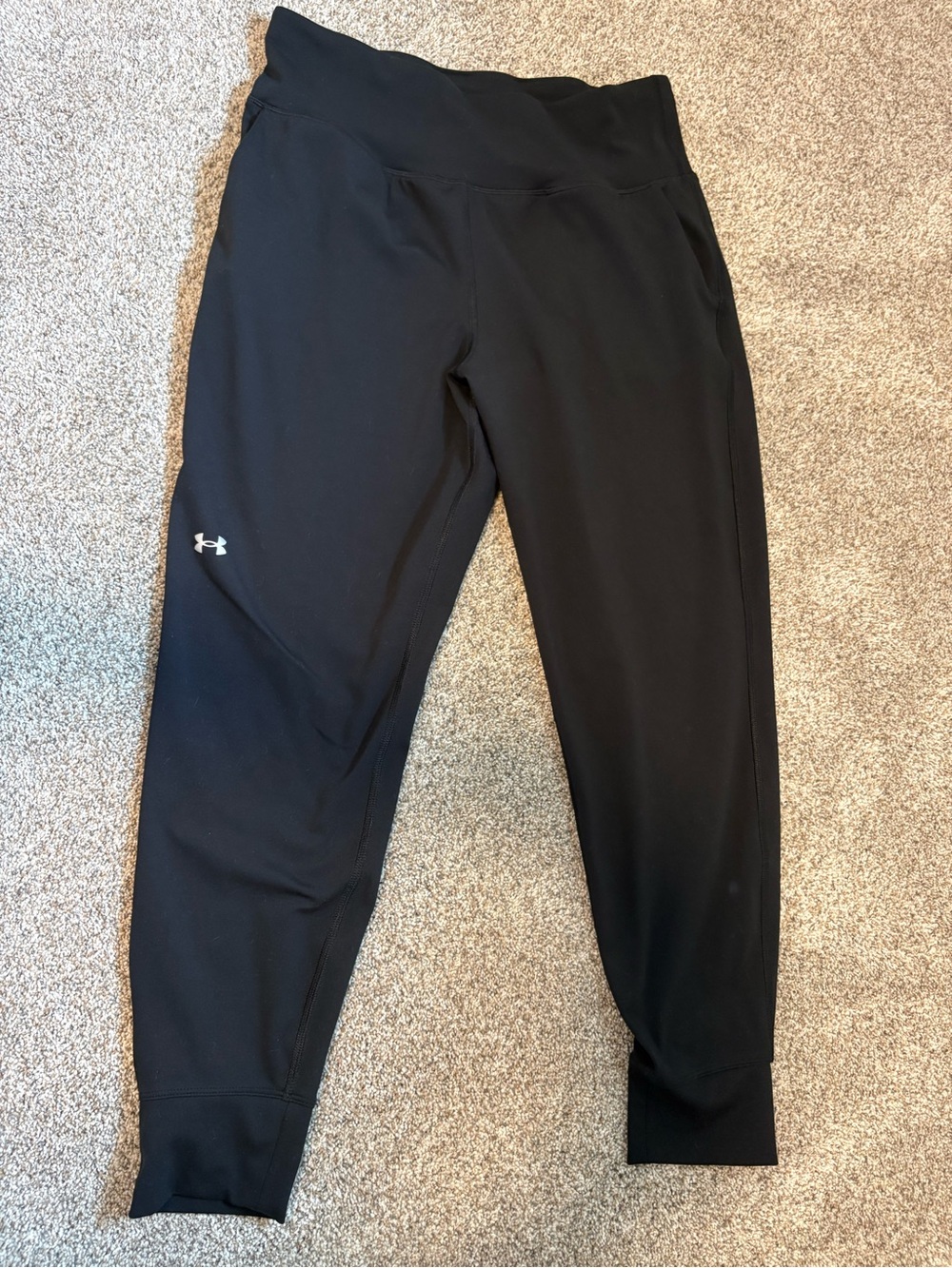 Under Armour Black Women's Track Joggers with Logo